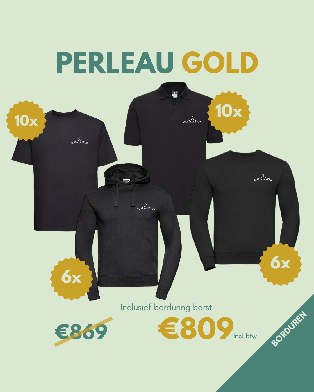 Borduurpakket gold
