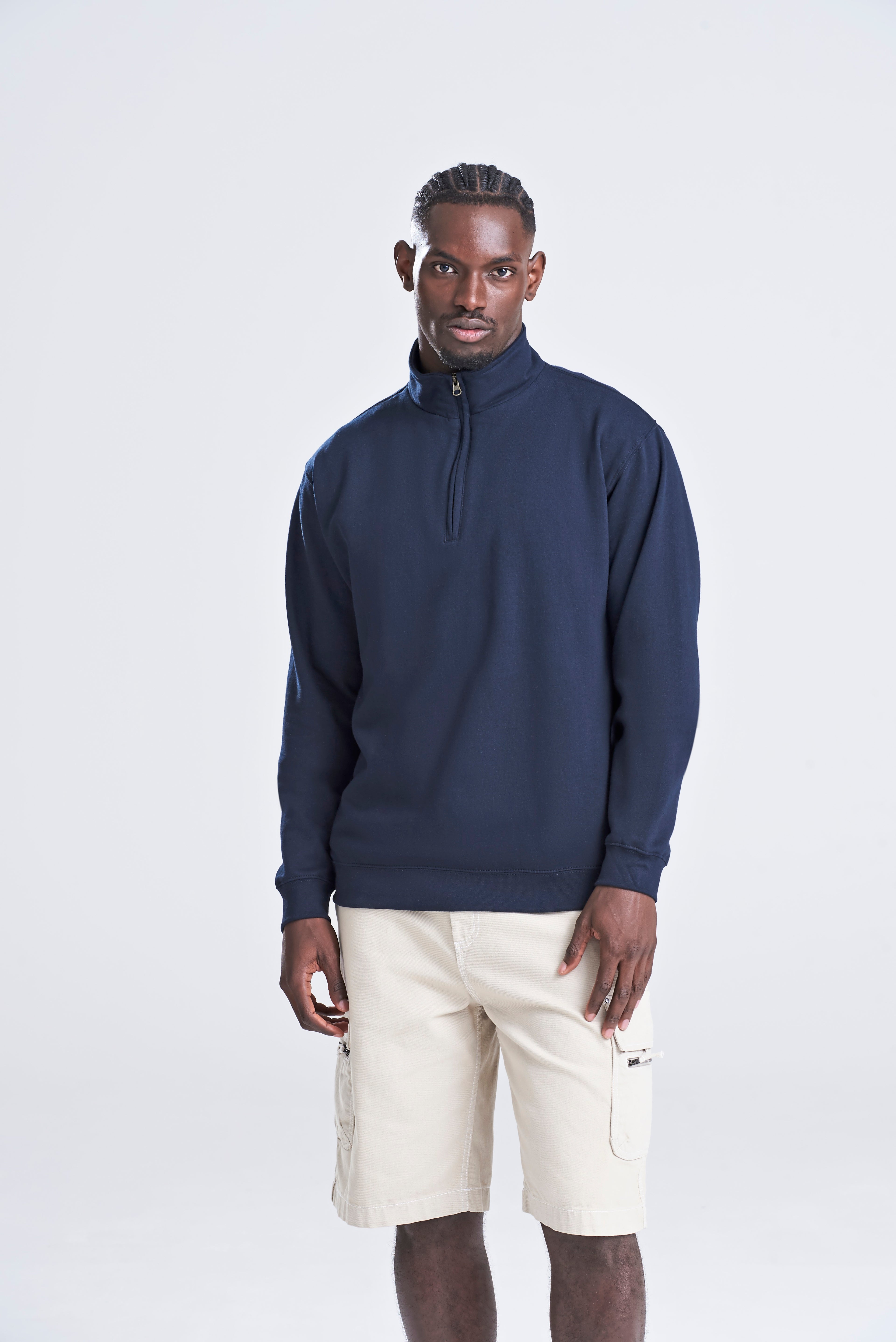 Sweater met 1/4 rits unisex Just Hoods