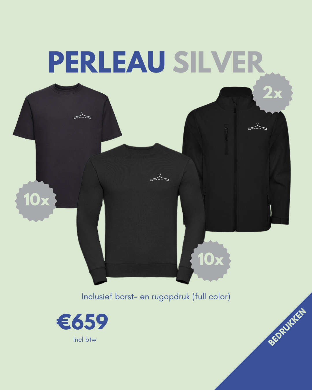 Bedrukpakket silver